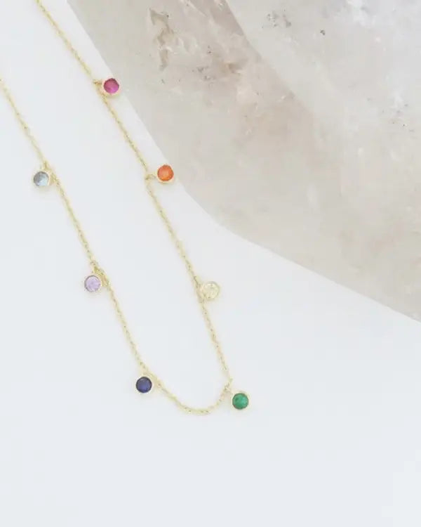 Rainbow Bezel Crystal Stardust Bracelet