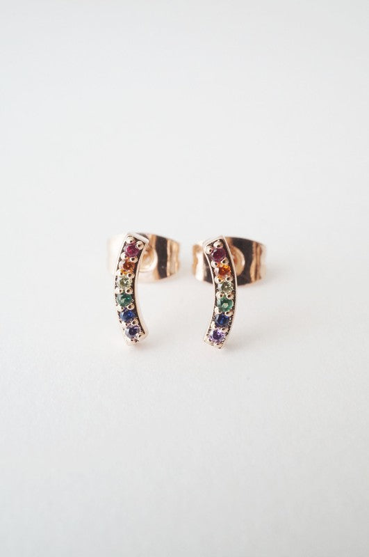 Rainbow Crystal Earrings