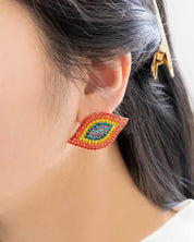 Rainbow Spindle Earrings - Multi / OS