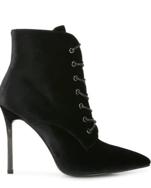 Randi Bornsta Velvet High Heeled Velvet Boots