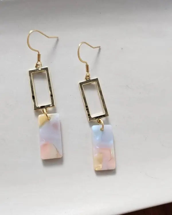 Raya Earrings - Pastel Rainbow - Pastel Rainbow / Onesize