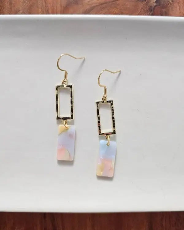 Raya Earrings - Pastel Rainbow - Pastel Rainbow / Onesize