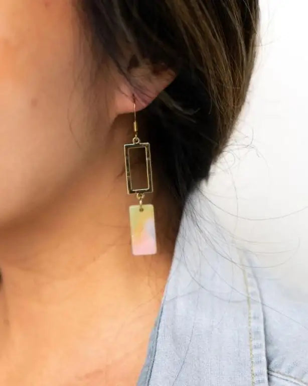 Raya Earrings - Pastel Rainbow - Pastel Rainbow / Onesize