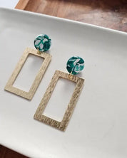 Rebecca Earrings - Sea Green - Sea Green / OneSize