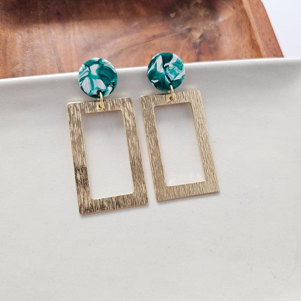 Rebecca Earrings - Sea Green - Sea Green / OneSize