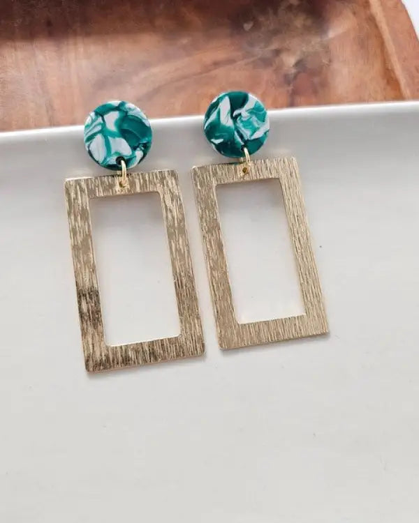 Rebecca Earrings - Sea Green - Sea Green / OneSize