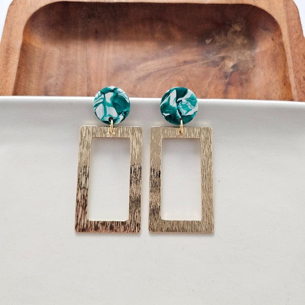 Rebecca Earrings - Sea Green - Sea Green / OneSize