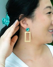 Rebecca Earrings - Sea Green - Sea Green / OneSize