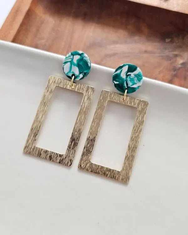 Rebecca Earrings - Sea Green - Sea Green / OneSize