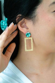 Rebecca Earrings - Sea Green - Sea Green / OneSize