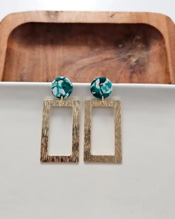 Rebecca Earrings - Sea Green - Sea Green / OneSize