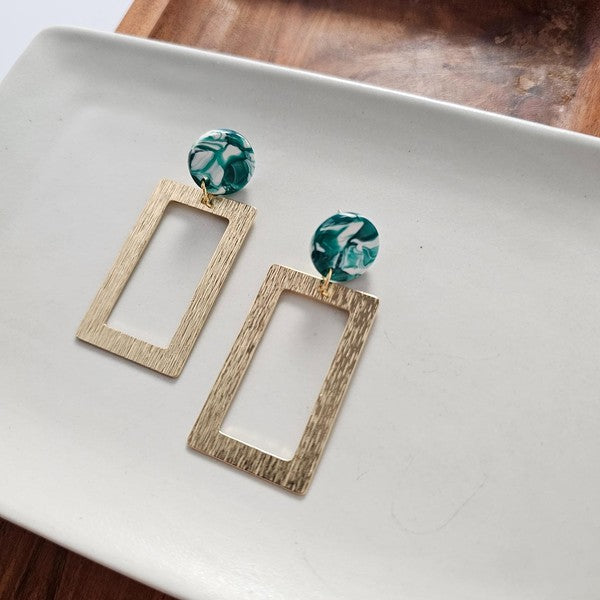 Rebecca Earrings - Sea Green - Sea Green / OneSize