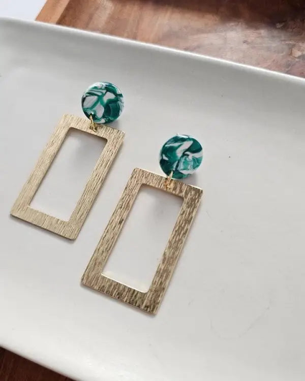 Rebecca Earrings - Sea Green - Sea Green / OneSize