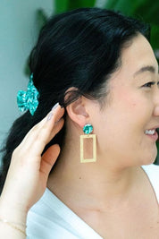 Rebecca Earrings - Sea Green - Sea Green / OneSize