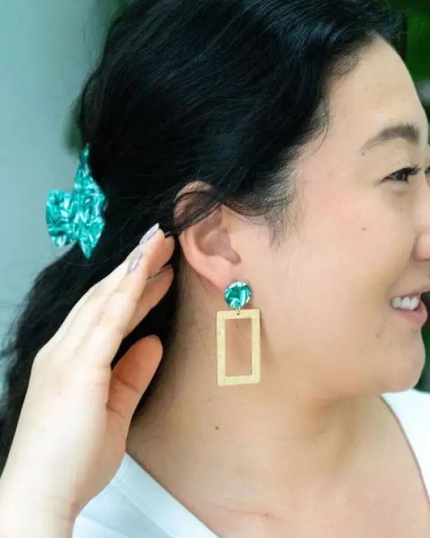 Rebecca Earrings - Sea Green - Sea Green / OneSize