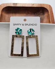 Rebecca Earrings - Sea Green - Sea Green / OneSize