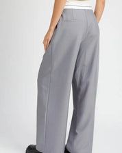 Reverse Waist Band Tailored Pants