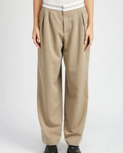 Reverse Waist Band Tailored Pants