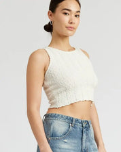 RIB CROPPED TANK TOP