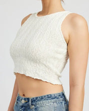 RIB CROPPED TANK TOP