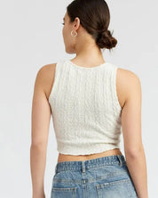 RIB CROPPED TANK TOP