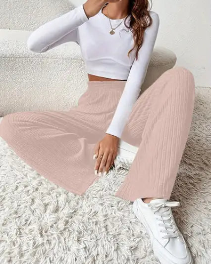 Ribbed High Waist Pants