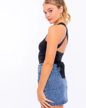 Ribbed Knit Cami Featured In A Cropped Silhouette