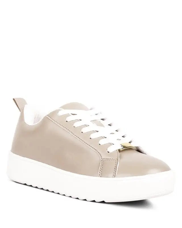 Rouxy Faux Leather Sneakers