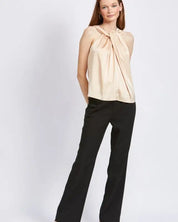 Saige Sleeveless Blouse With Twist Front