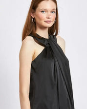 Saige Sleeveless Blouse With Twist Front