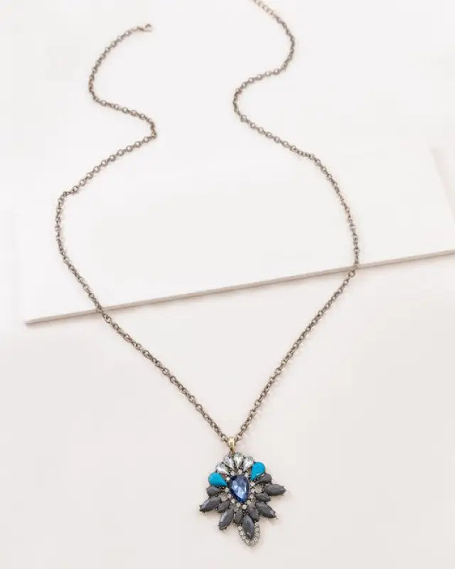 Sapphira Pendant Necklace - Blue / OS