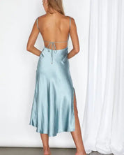 Satin Cami Midi Dress