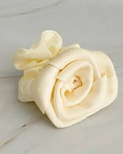 Satin Rose Hair Scrunchie