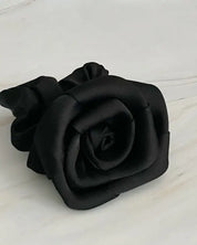 Satin Rose Hair Scrunchie