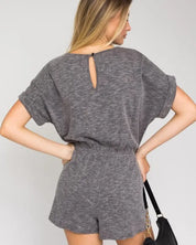 Short Sleeve Casual Romper