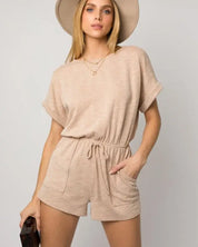 Short Sleeve Casual Romper