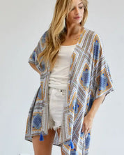 Short Sleeve Loose Duster