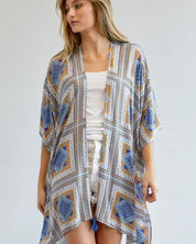 Short Sleeve Loose Duster