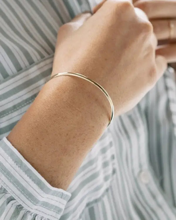 Skinny Cuff Bracelet - Gold / One Size