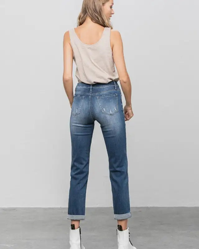 SLIM BOYFRIEND JEANS