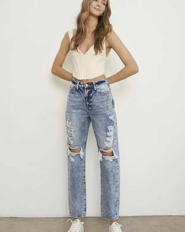 SLIM BOYFRIEND JEANS