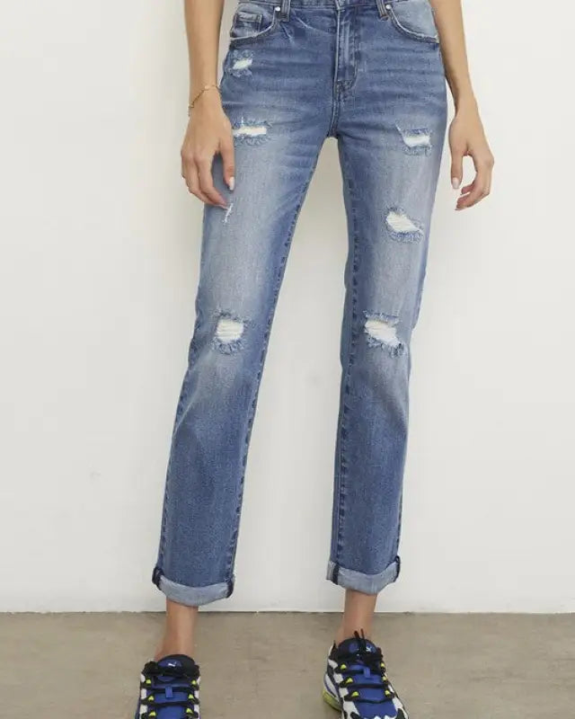 SLIM FIT BOYFRIEND JEANS