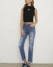 SLIM FIT BOYFRIEND JEANS