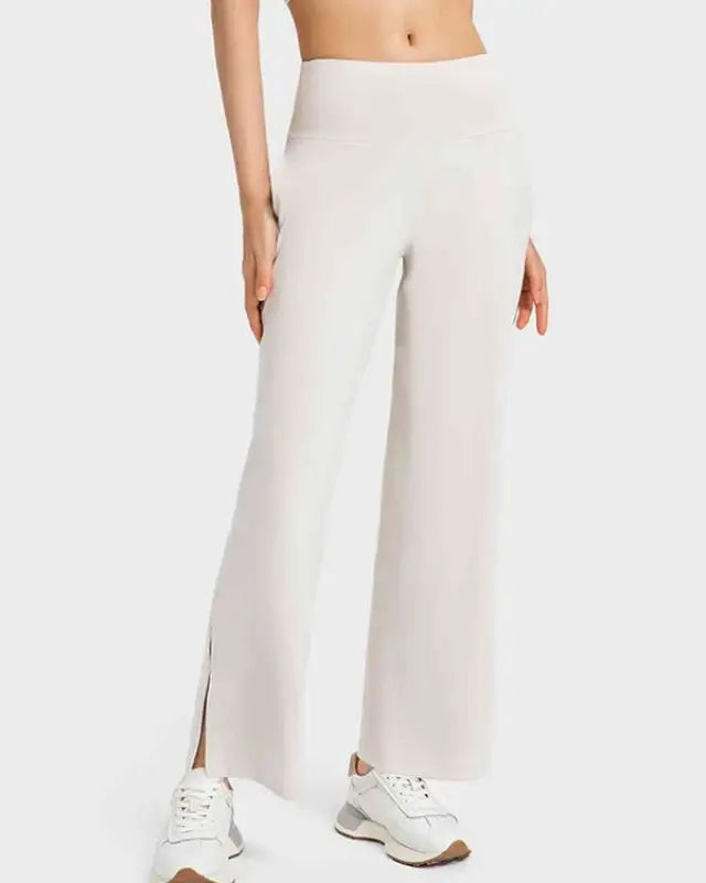 Slit Sport Pants - White / 4