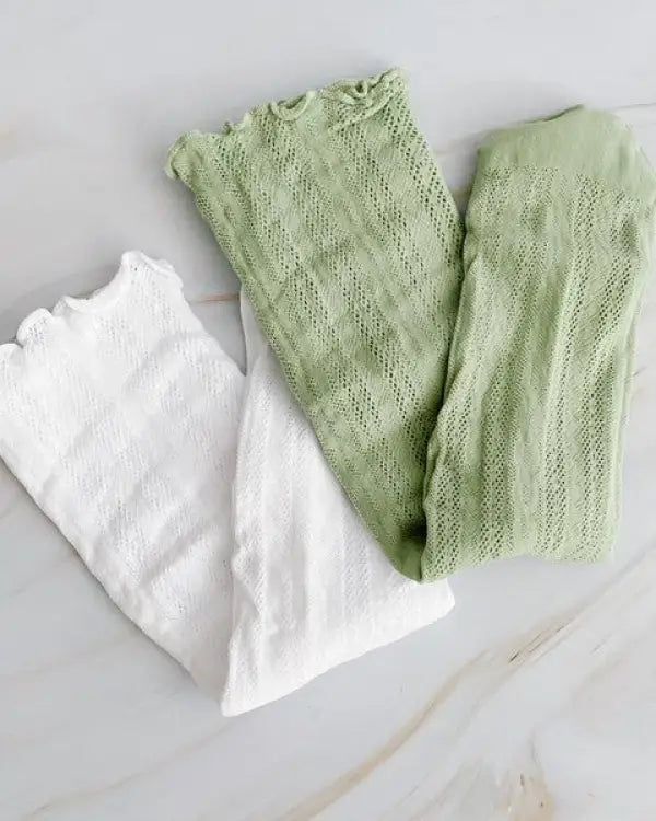 Slouch Crochet Lace Socks Set Of 2