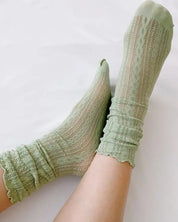 Slouch Crochet Lace Socks Set Of 2