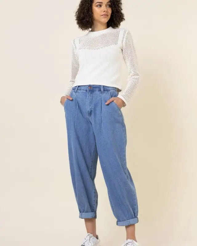 Slouchy High Waisted Jeans