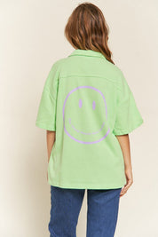 SMILE FACE BACK SHIRTS TOP