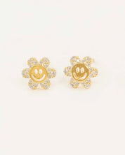 Smiley Flowers Stud Earrings