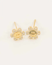 Smiley Flowers Stud Earrings